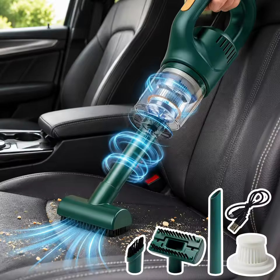Cordless Handheld Vacuum Cleaner – Powerful Suction for Home and Car